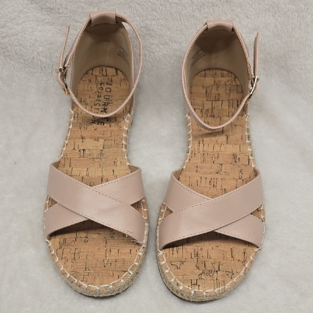 Journee Collection Women's Blush Espadrille Lyddia Sandals